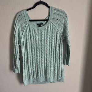 Mint/ baby blue American eagle sweater